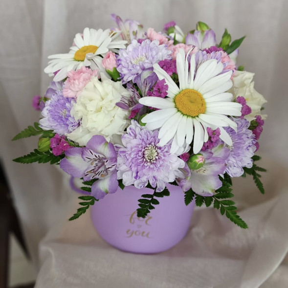 Композиция в коробке «Прекрасный день» в Черноморском