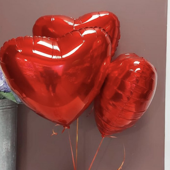 Фольгированый шар в форме сердца 1 шт. в Черноморском
