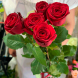 5 красных роз в Черноморском