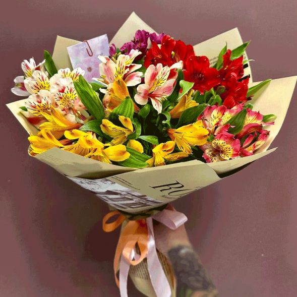 Букет 11 альстромерий в Черноморском