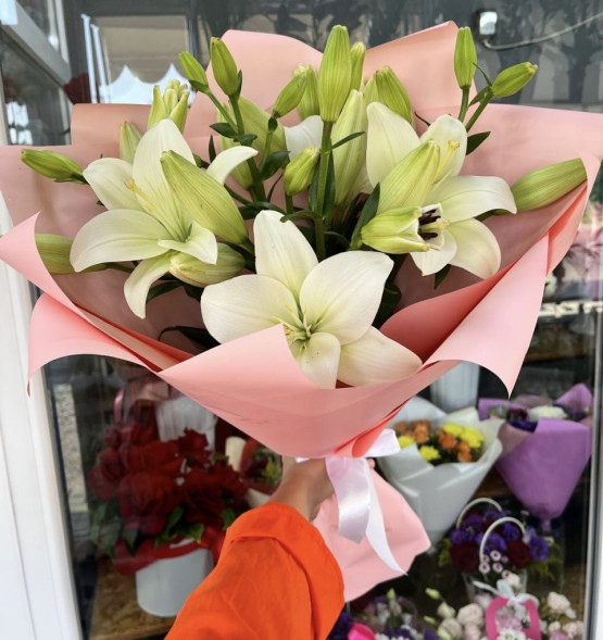 Букет из 3 лилий - Мелодия любви в Черноморском